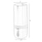 Uniquewise Decorative Modern Ceramic Cylinder Shape Table Vase Flower Holder with Rope, Black 8 Inch QI004362.S.BK - alternate 6